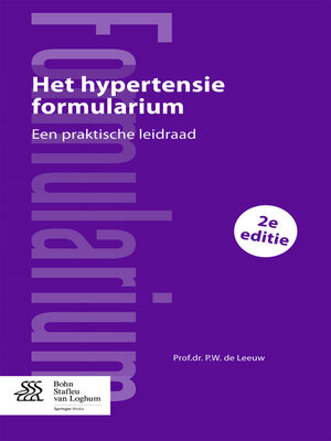 cover image of Het hypertensie Formularium